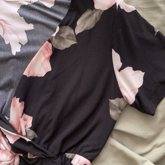 High-Lo Wrap Dress- Floral - Picture 6 of 6